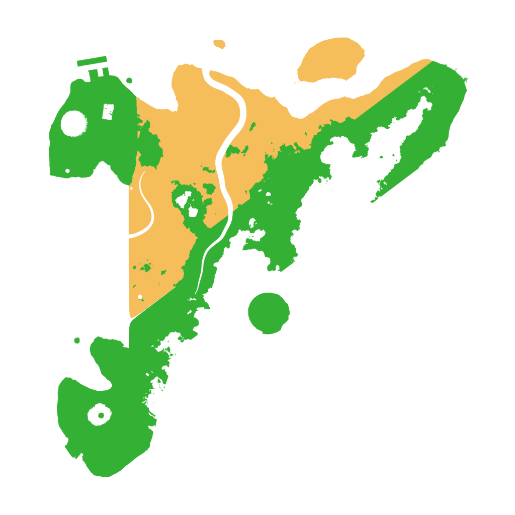 Biome Rust Map: Procedural Map, Size: 3500, Seed: 1254024441