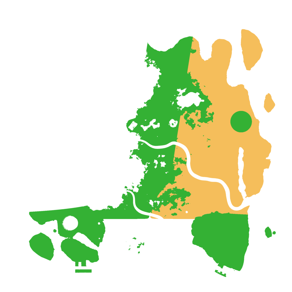 Biome Rust Map: Procedural Map, Size: 3600, Seed: 600000