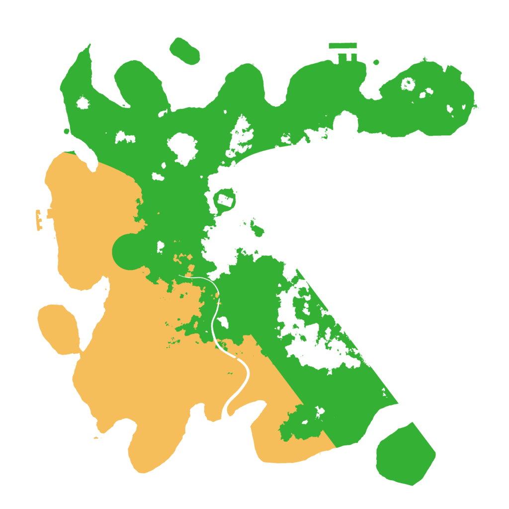 Biome Rust Map: Procedural Map, Size: 3700, Seed: 35153405