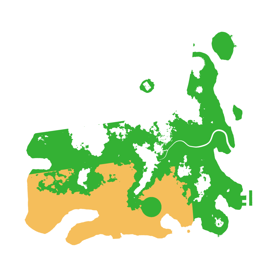 Biome Rust Map: Procedural Map, Size: 3500, Seed: 266600510
