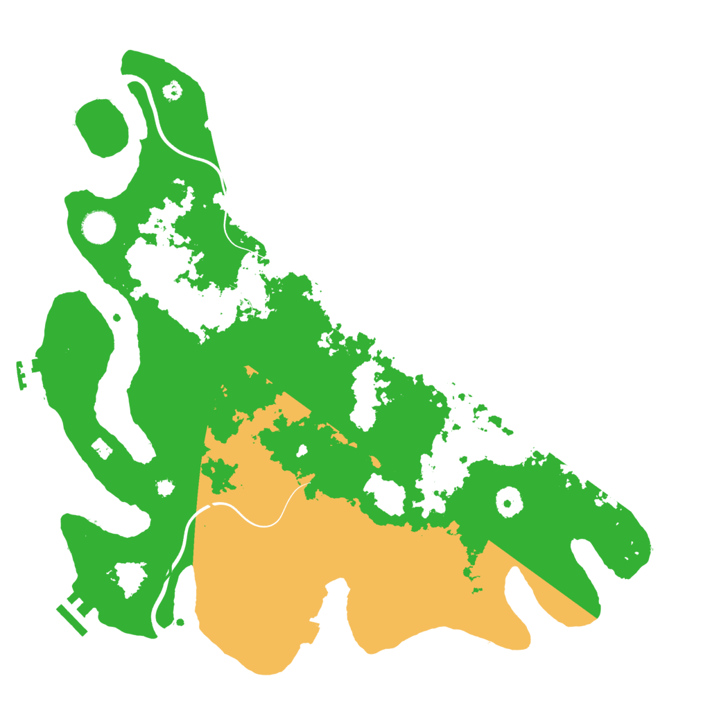 Biome Rust Map: Procedural Map, Size: 3750, Seed: 1952493197