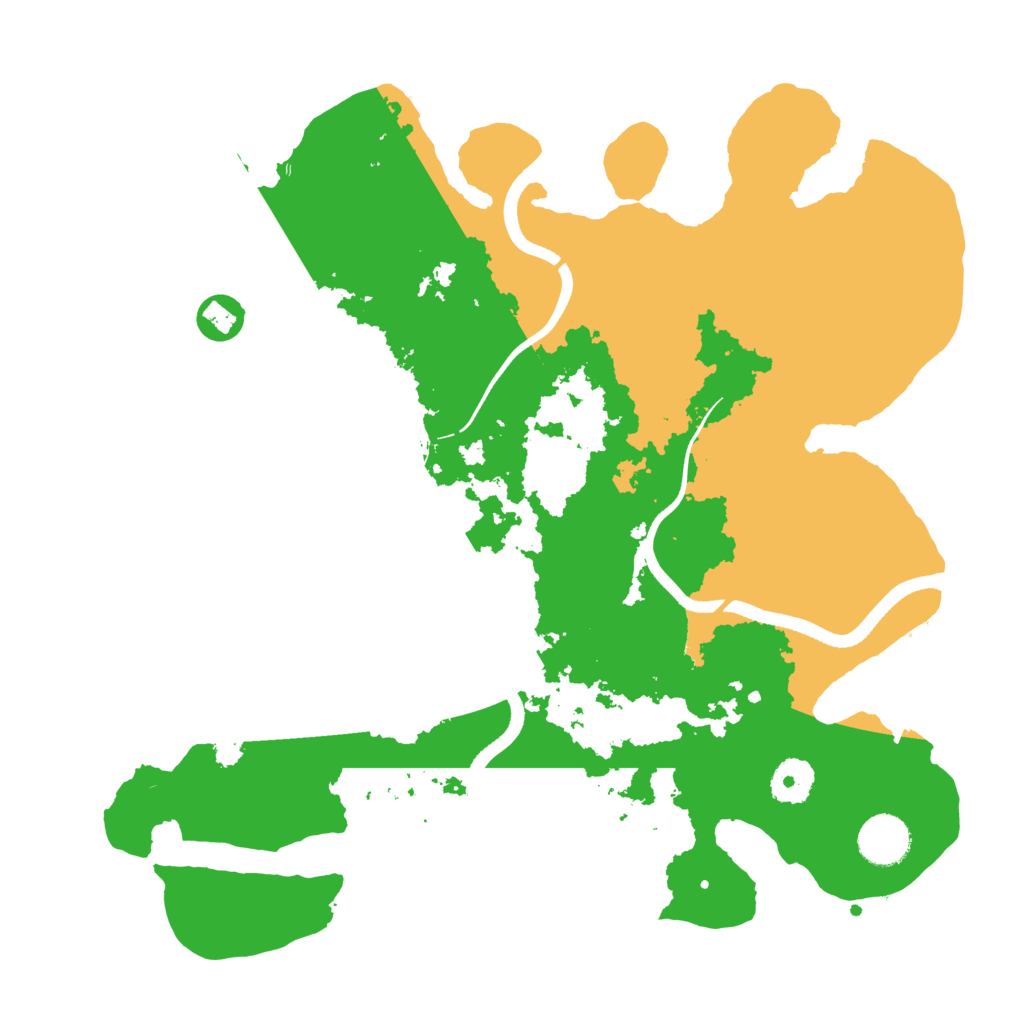 Biome Rust Map: Procedural Map, Size: 3500, Seed: 345623