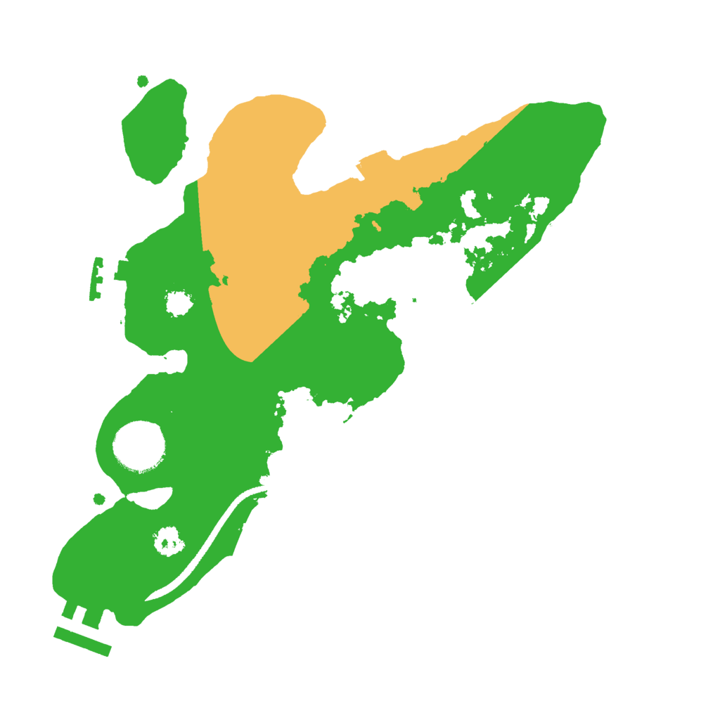 Biome Rust Map: Procedural Map, Size: 2500, Seed: 66521482