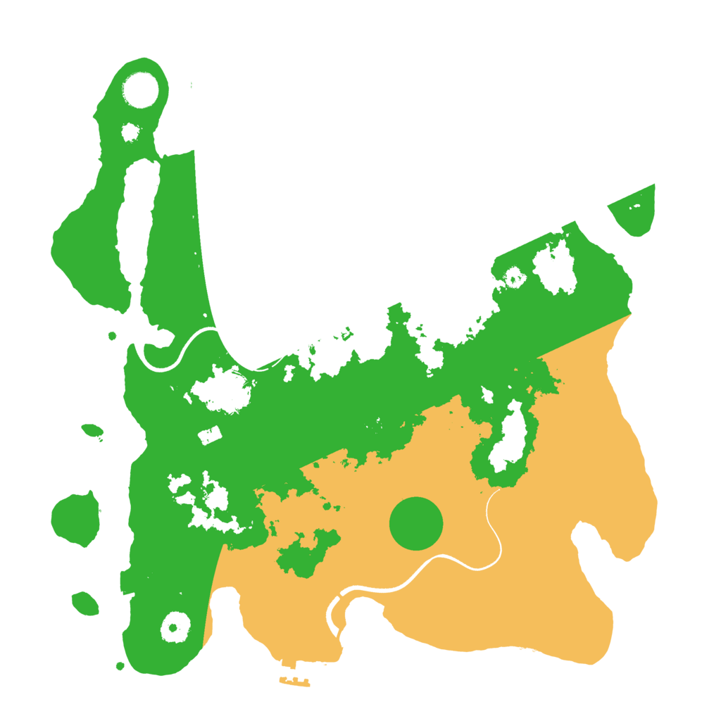 Biome Rust Map: Procedural Map, Size: 3550, Seed: 764775845