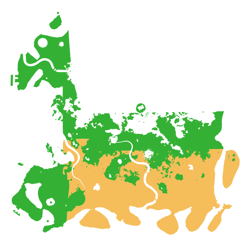 Biome Rust Map: Procedural Map, Size: 4600, Seed: 694841113