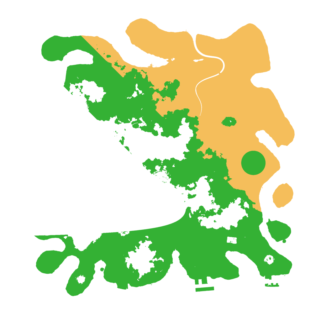 Biome Rust Map: Procedural Map, Size: 3500, Seed: 1075316526