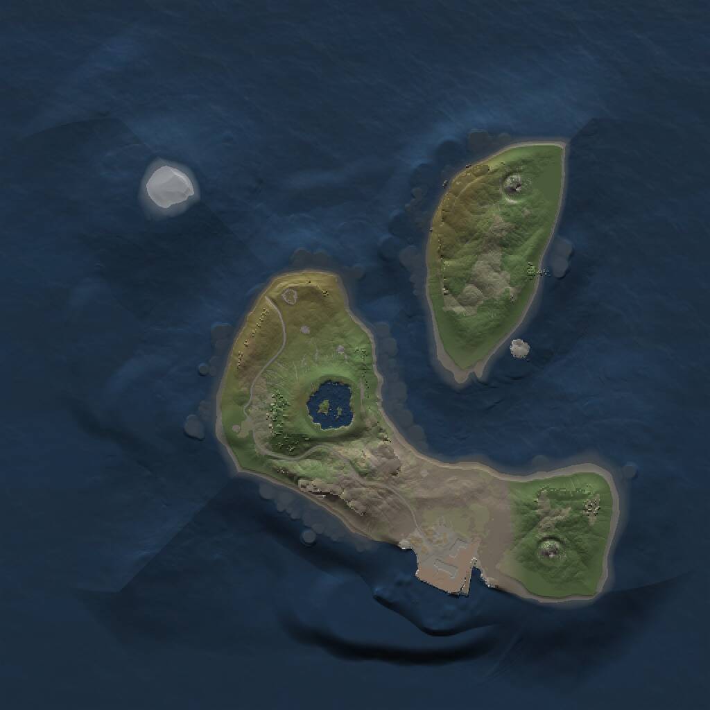 Rust Map: Procedural Map, Size: 1500, Seed: 24217995, 1 Monuments