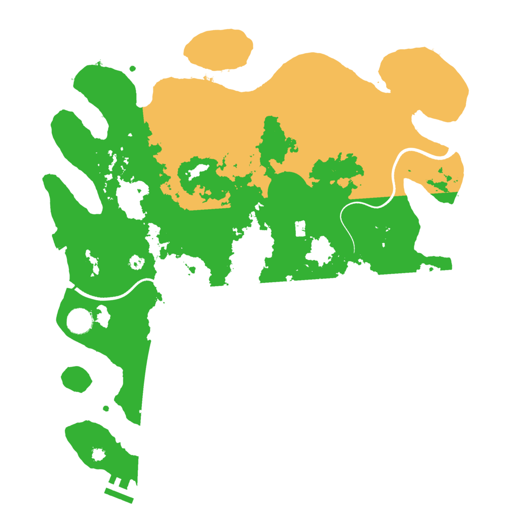 Biome Rust Map: Procedural Map, Size: 3500, Seed: 4998110