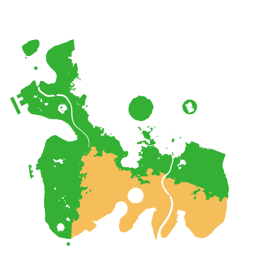 Biome Rust Map: Procedural Map, Size: 3000, Seed: 6143258
