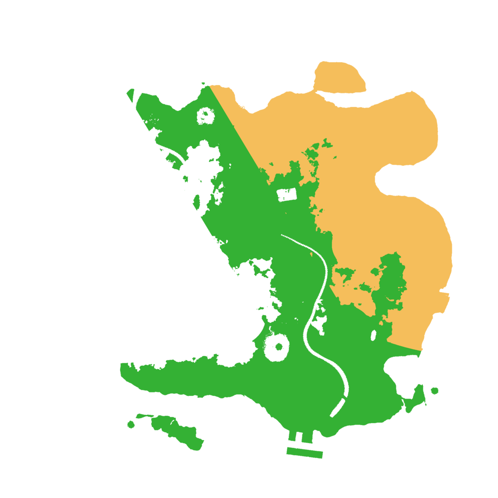 Biome Rust Map: Procedural Map, Size: 2800, Seed: 912143284