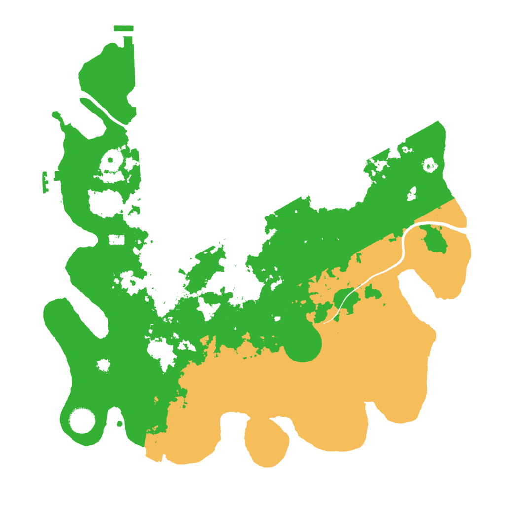 Biome Rust Map: Procedural Map, Size: 3500, Seed: 334787870