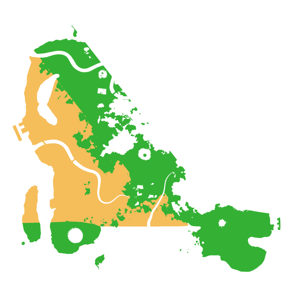 Biome Rust Map: Procedural Map, Size: 3700, Seed: 787588842