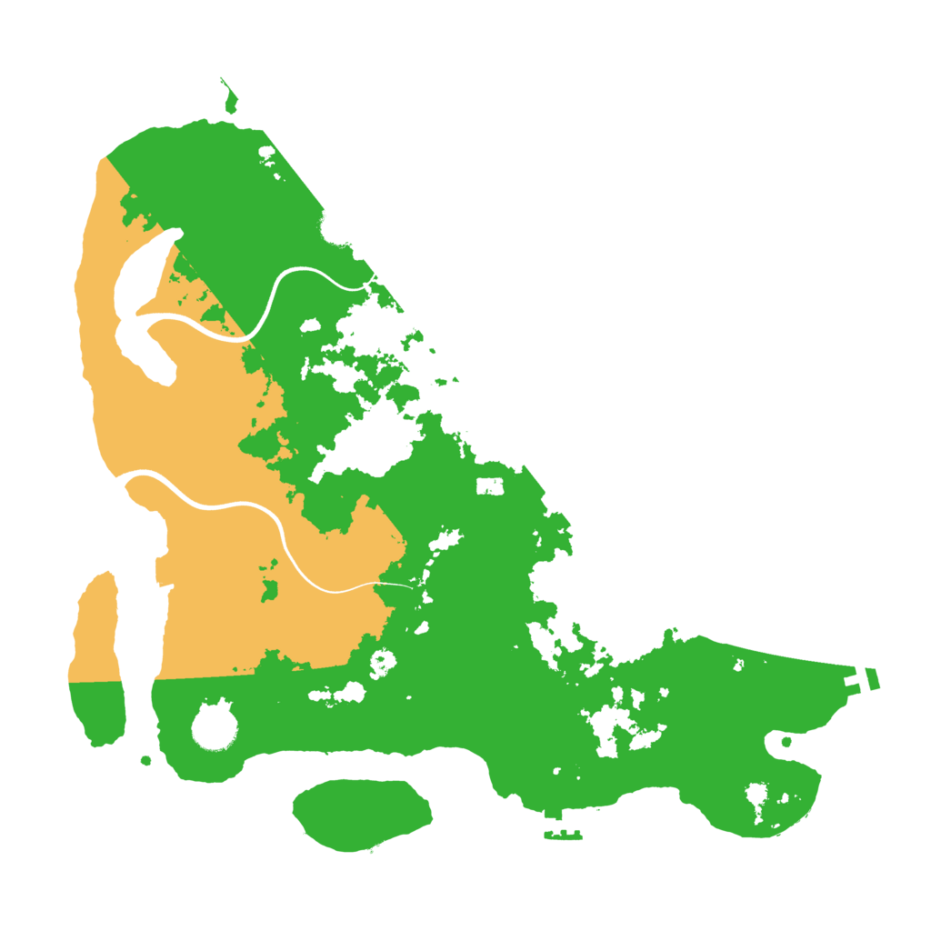 Biome Rust Map: Procedural Map, Size: 3700, Seed: 787588842