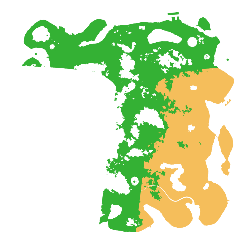 Biome Rust Map: Procedural Map, Size: 4500, Seed: 1400372060