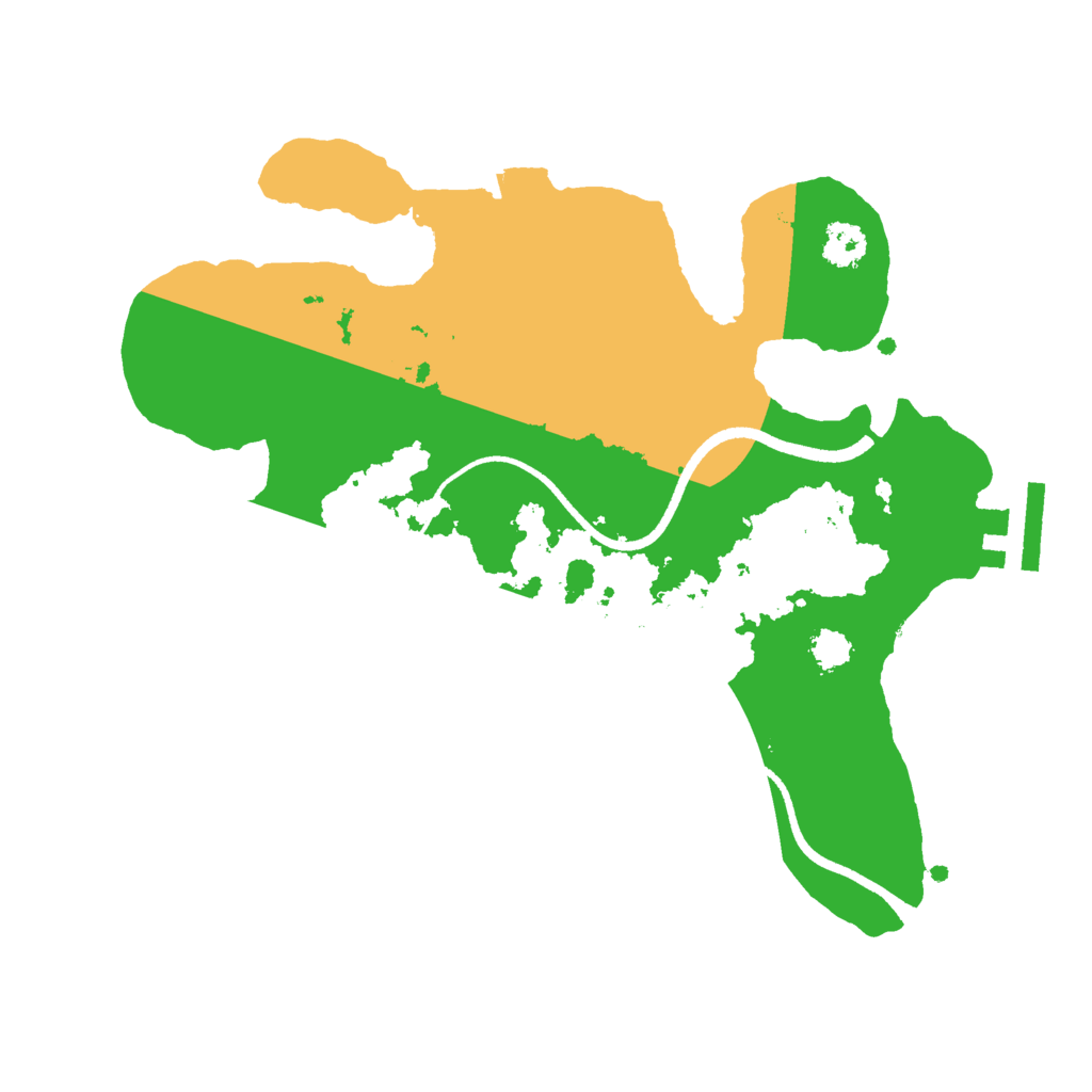 Biome Rust Map: Procedural Map, Size: 2500, Seed: 51271