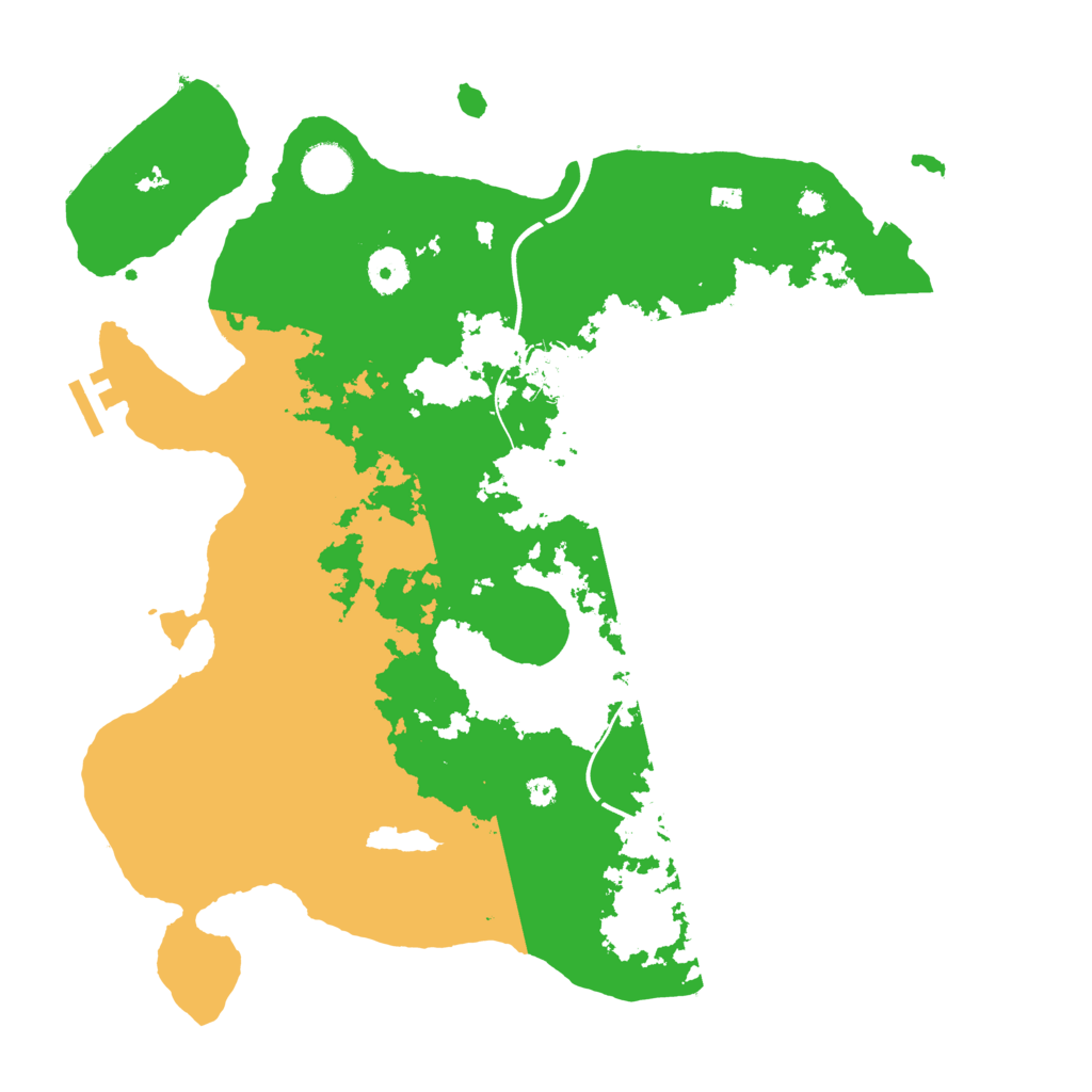Biome Rust Map: Procedural Map, Size: 3750, Seed: 77405627