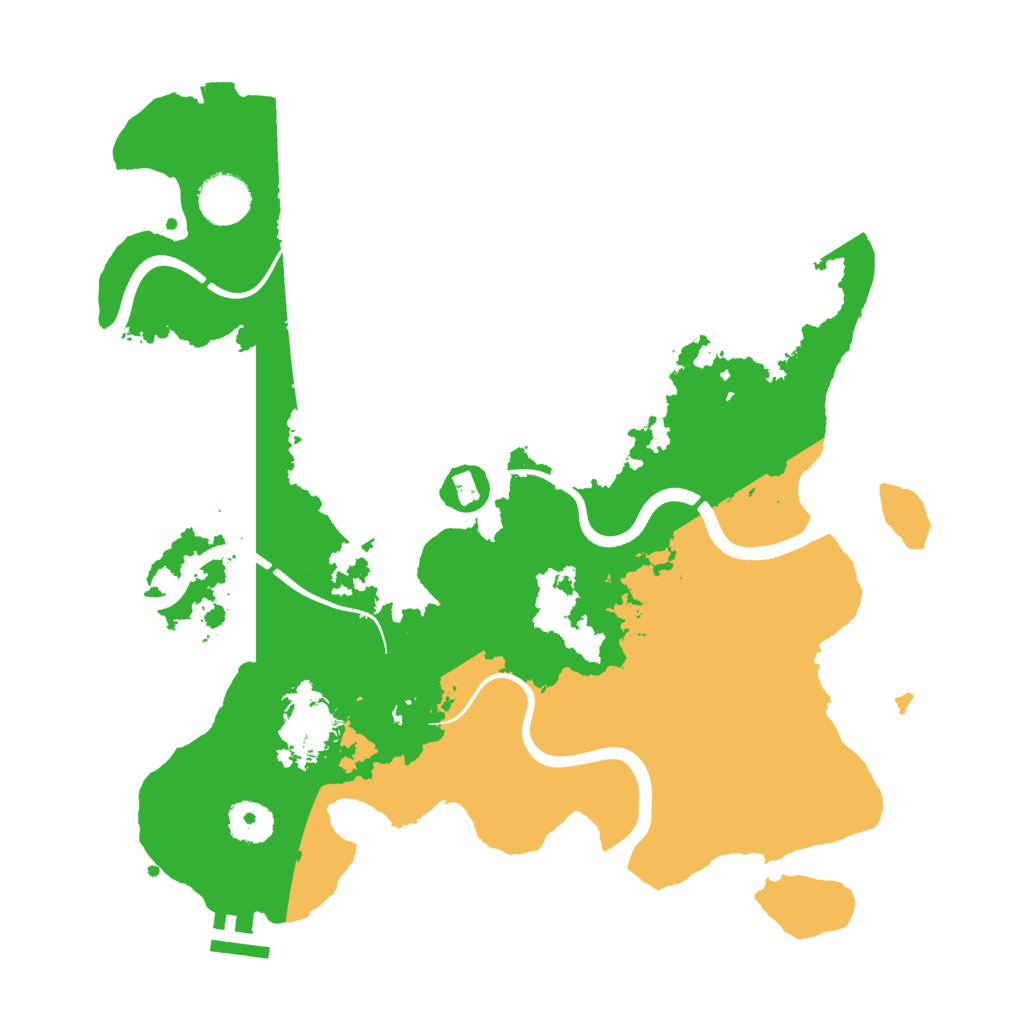 Biome Rust Map: Procedural Map, Size: 3500, Seed: 628891139