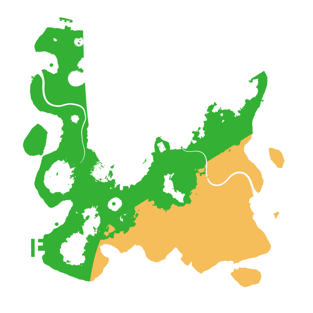 Biome Rust Map: Procedural Map, Size: 3500, Seed: 628891139