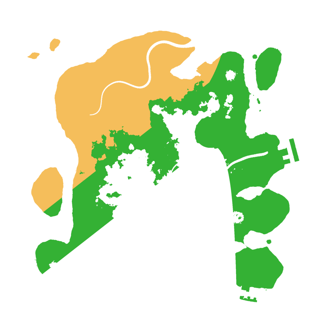 Biome Rust Map: Procedural Map, Size: 2800, Seed: 127890837