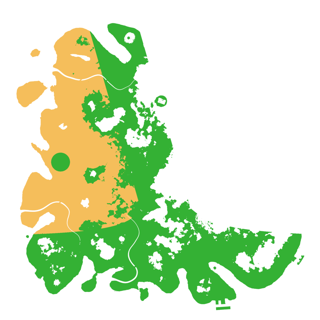 Biome Rust Map: Procedural Map, Size: 4500, Seed: 96503