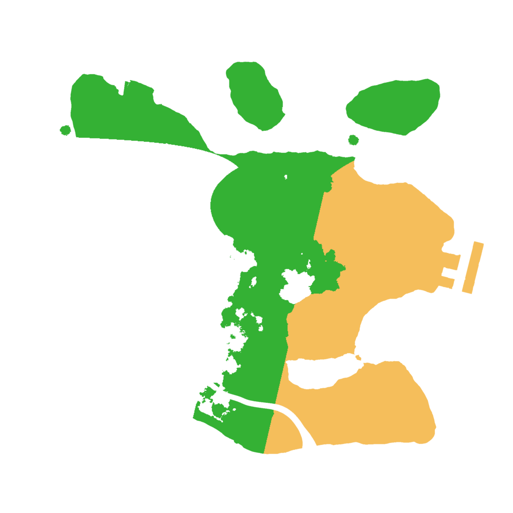 Biome Rust Map: Procedural Map, Size: 2000, Seed: 1137345005