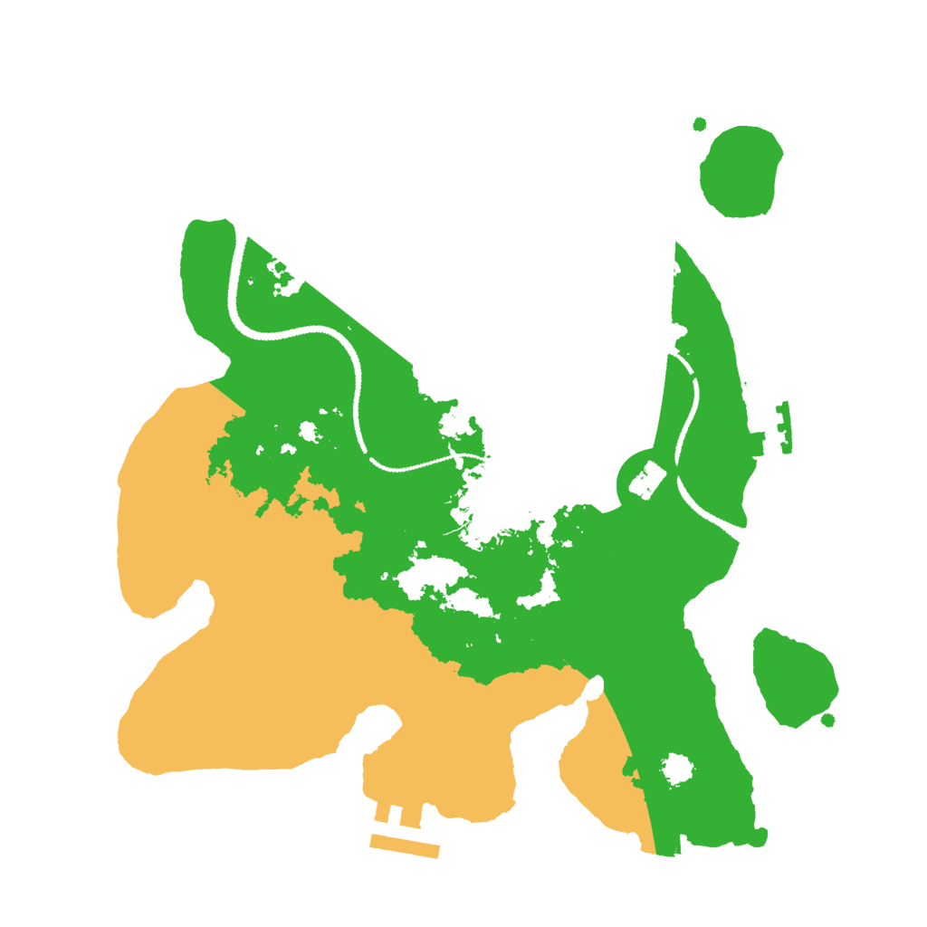 Biome Rust Map: Procedural Map, Size: 2700, Seed: 1231