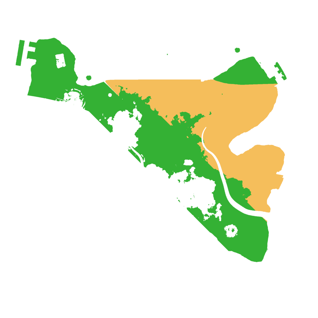 Biome Rust Map: Procedural Map, Size: 2500, Seed: 12128