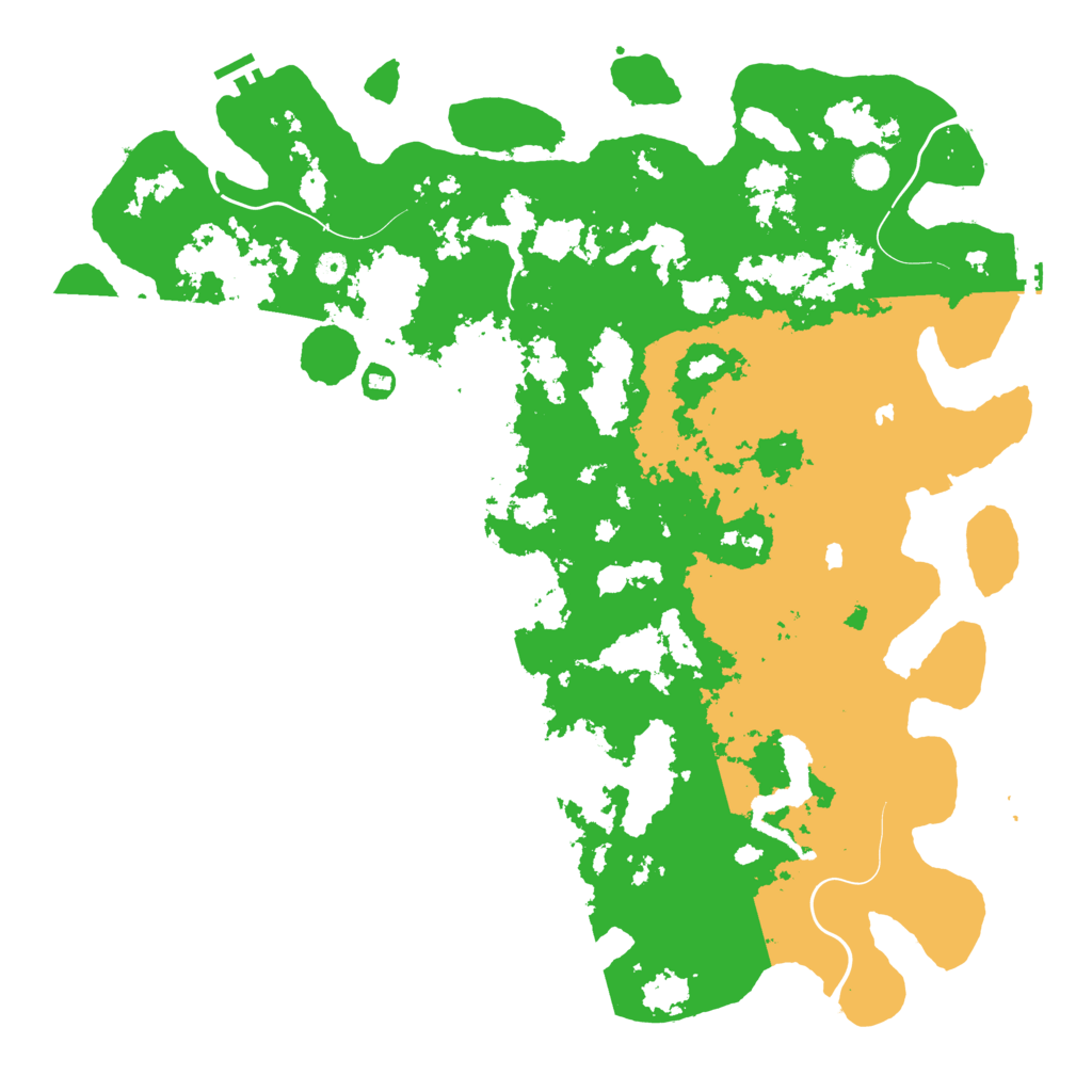 Biome Rust Map: Procedural Map, Size: 5200, Seed: 655612
