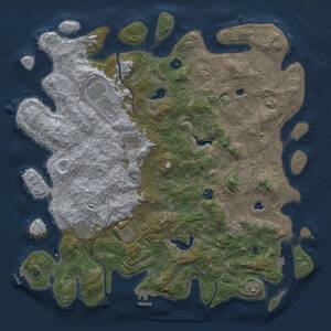 Thumbnail Rust Map: Procedural Map, Size: 4750, Seed: 1614297471, 16 Monuments