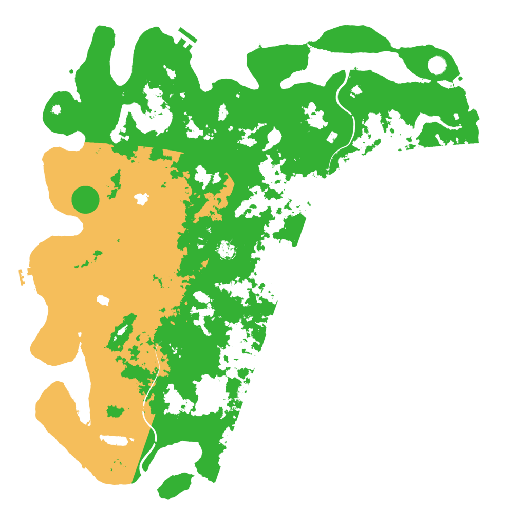 Biome Rust Map: Procedural Map, Size: 5000, Seed: 119854873