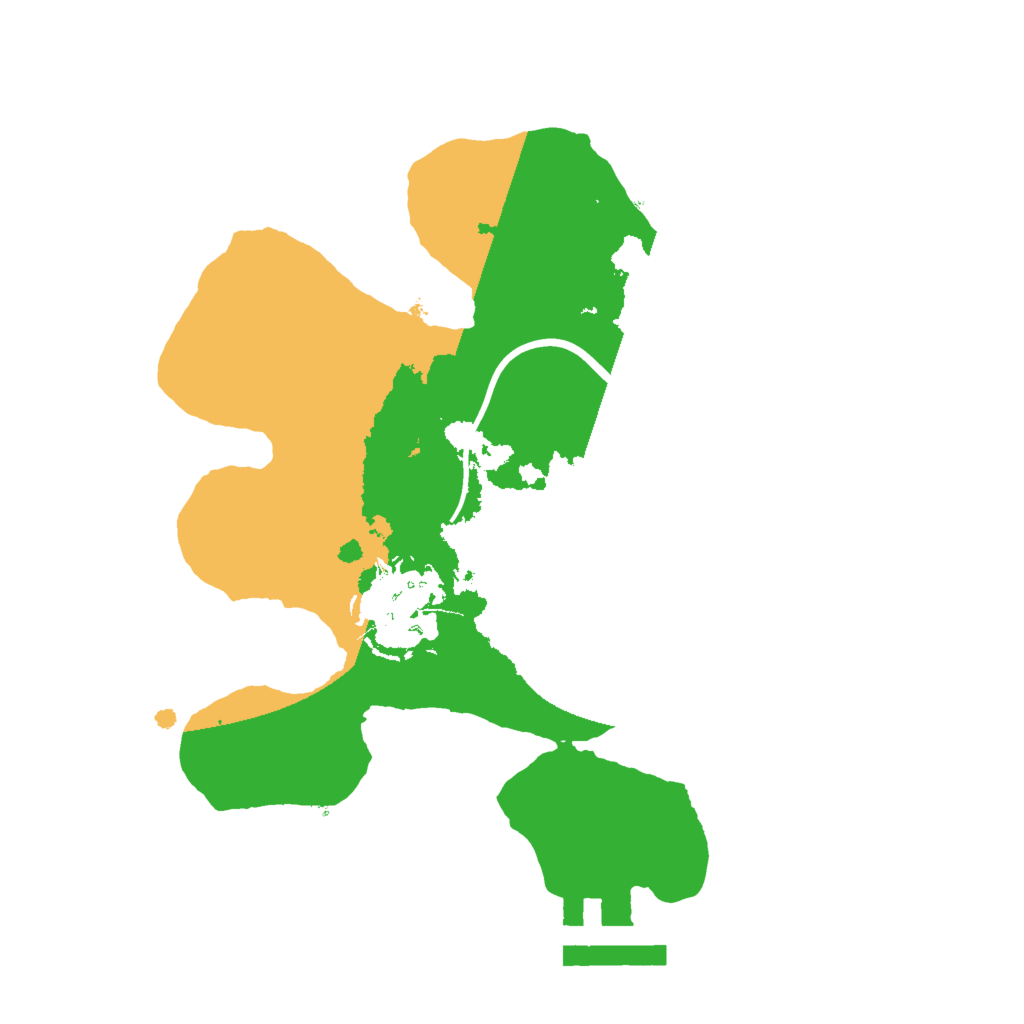 Biome Rust Map: Procedural Map, Size: 2000, Seed: 99125674