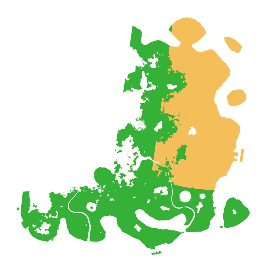 Biome Rust Map: Procedural Map, Size: 4000, Seed: 18402