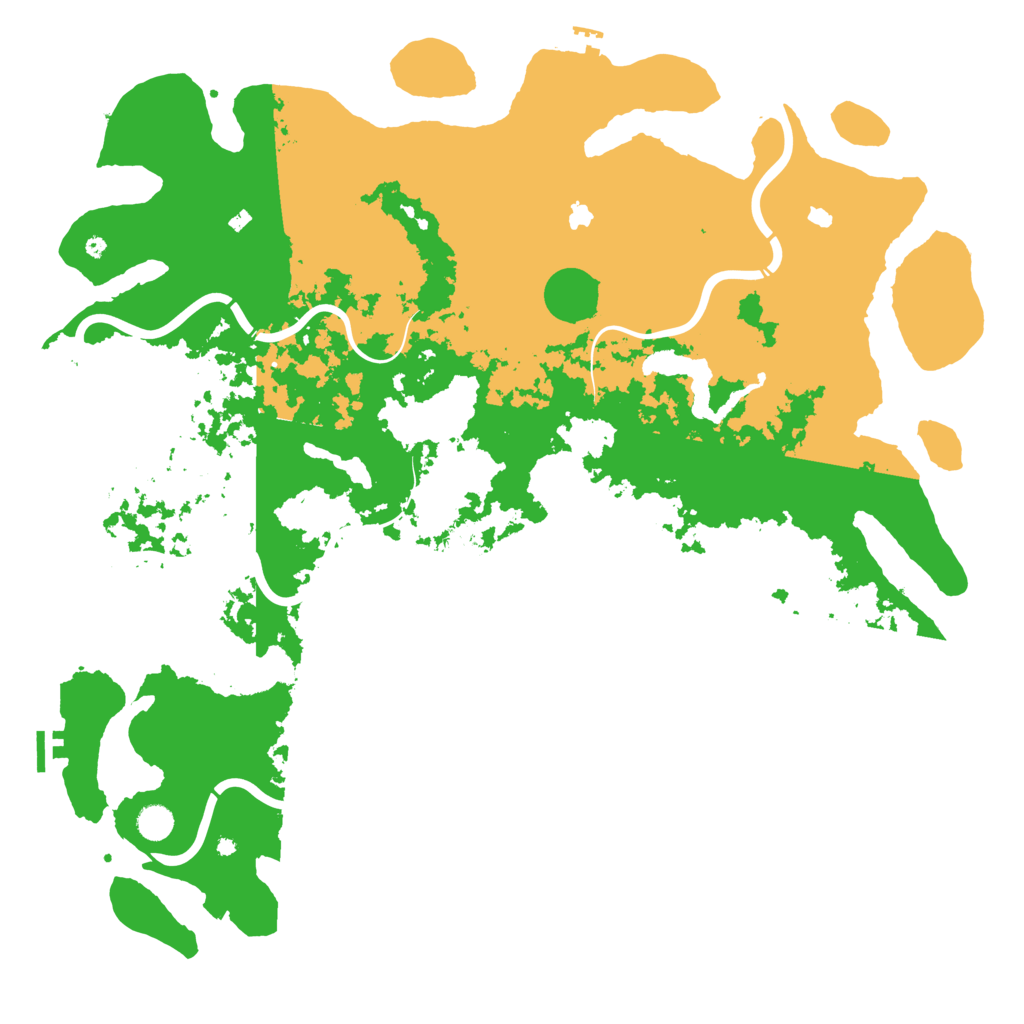 Biome Rust Map: Procedural Map, Size: 5000, Seed: 347225429