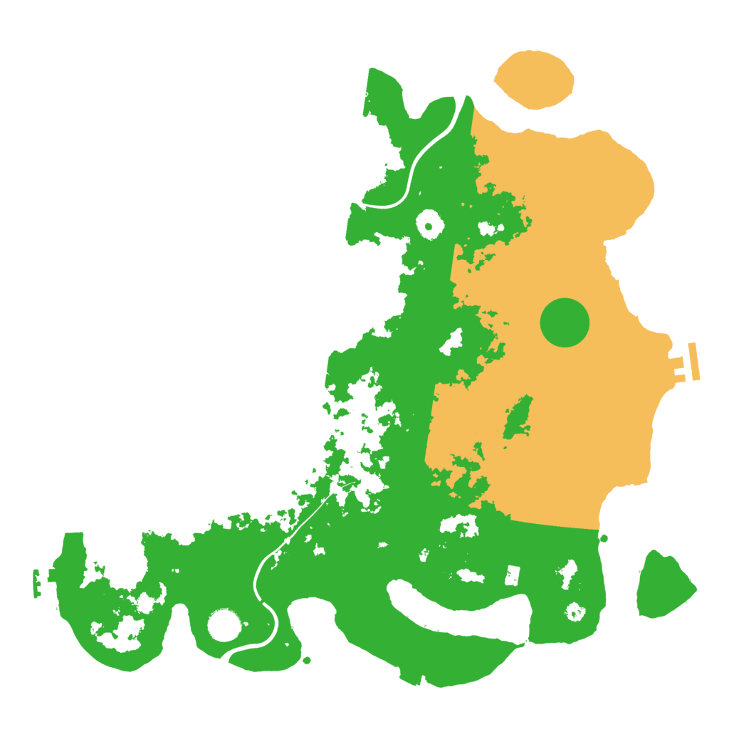 Biome Rust Map: Procedural Map, Size: 3900, Seed: 18402