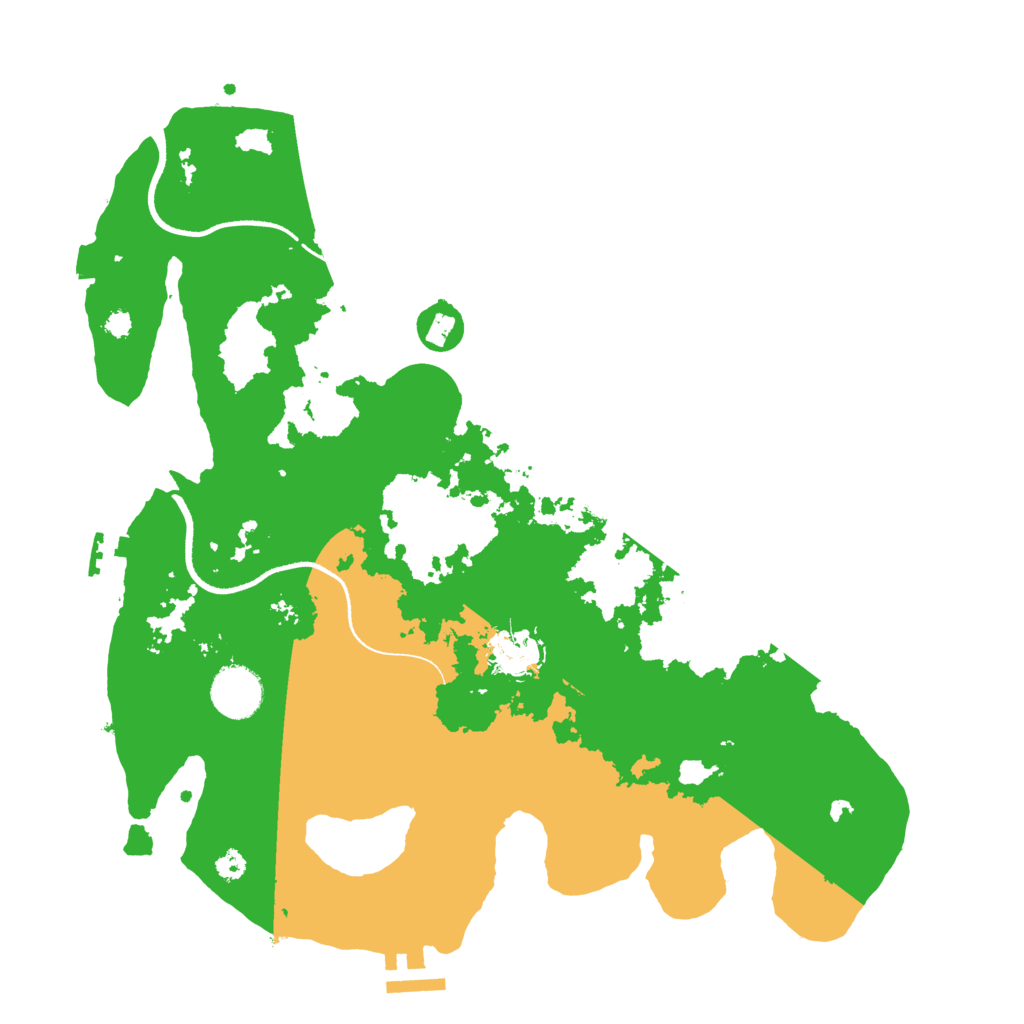 Biome Rust Map: Procedural Map, Size: 3500, Seed: 855549595