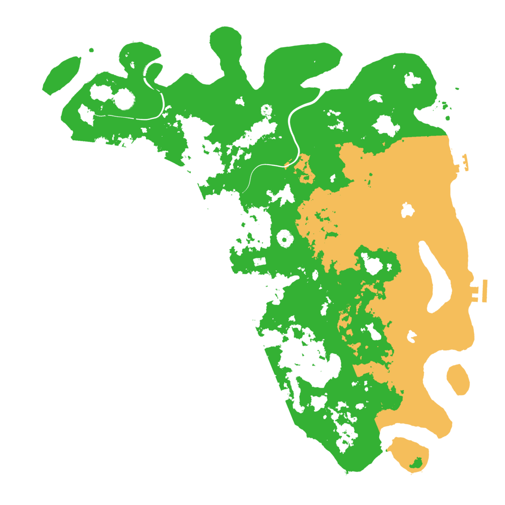 Biome Rust Map: Procedural Map, Size: 4500, Seed: 88899366