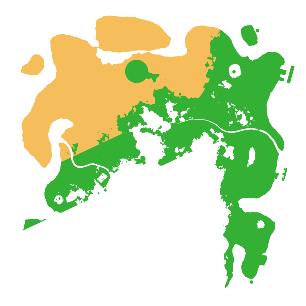 Biome Rust Map: Procedural Map, Size: 3500, Seed: 6463276