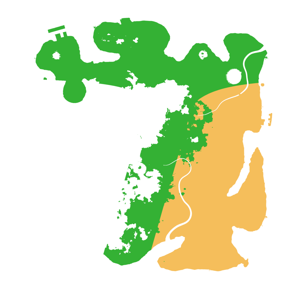 Biome Rust Map: Procedural Map, Size: 3500, Seed: 54798
