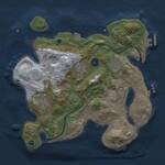 Thumbnail Rust Map: Procedural Map, Size: 3000, Seed: 774344830, 10 Monuments