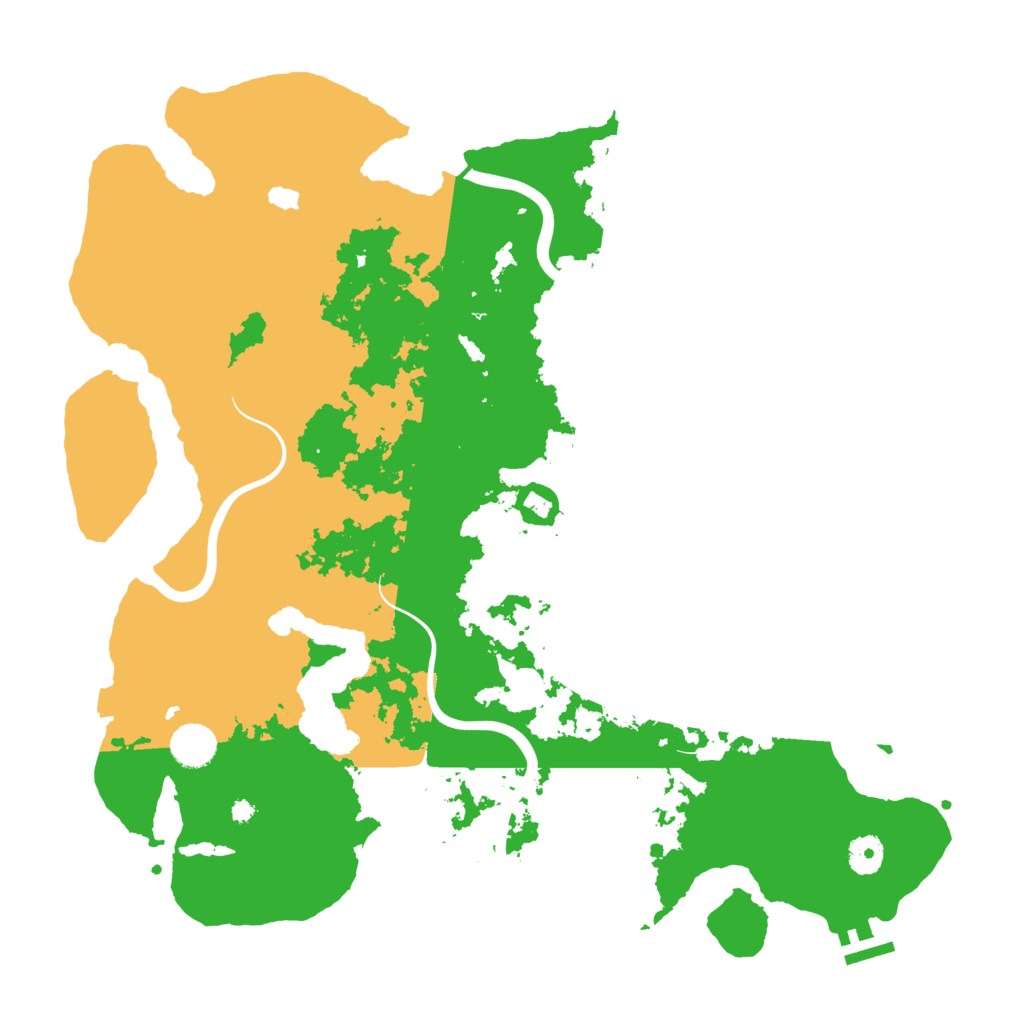 Biome Rust Map: Procedural Map, Size: 4100, Seed: 380099655