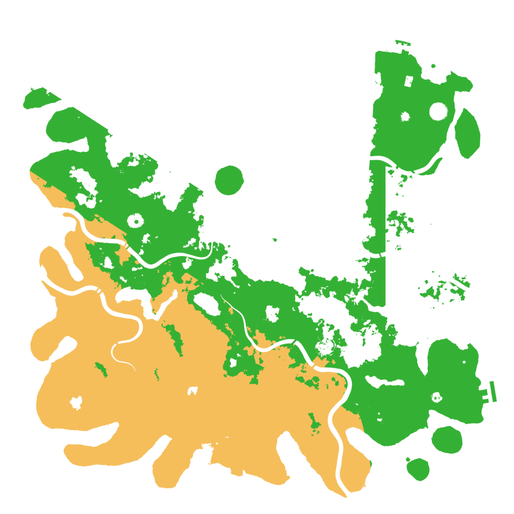 Biome Rust Map: Procedural Map, Size: 5000, Seed: 197102263