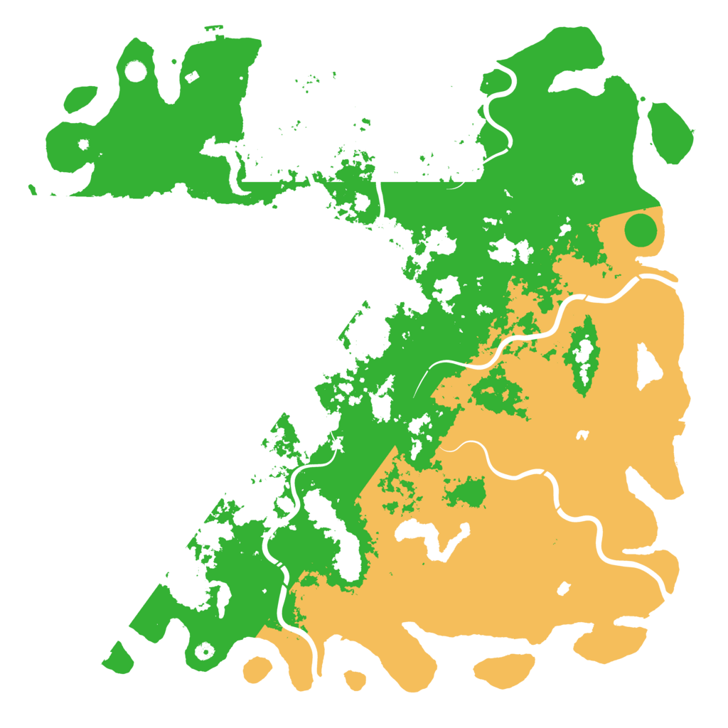 Biome Rust Map: Procedural Map, Size: 6000, Seed: 1603458597