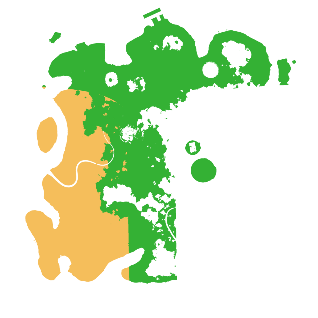 Biome Rust Map: Procedural Map, Size: 3500, Seed: 52068