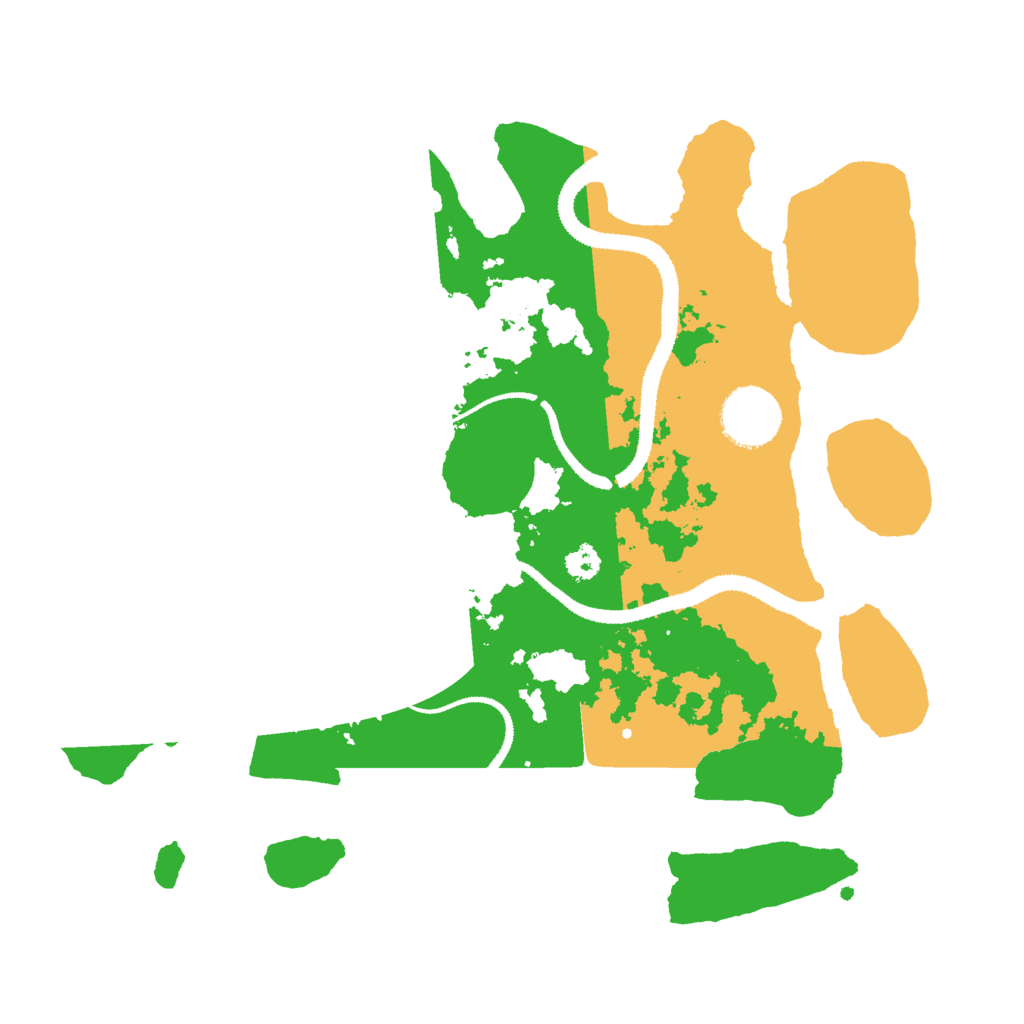 Biome Rust Map: Procedural Map, Size: 3000, Seed: 23819341