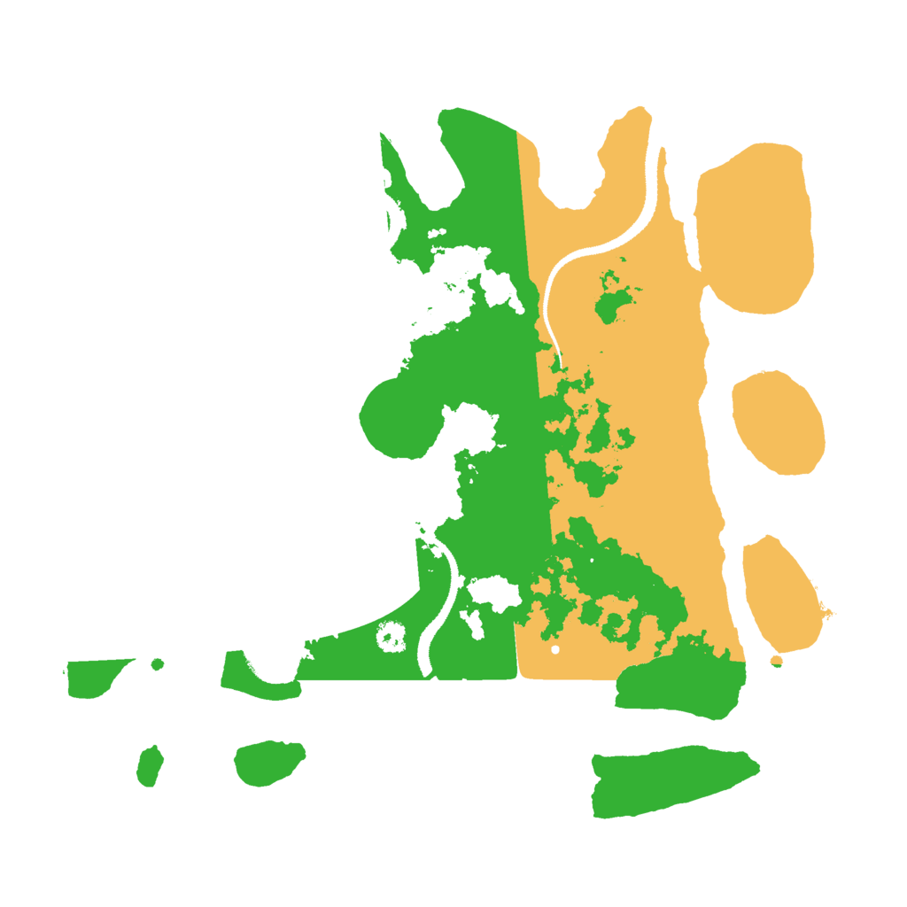 Biome Rust Map: Procedural Map, Size: 3000, Seed: 23819341