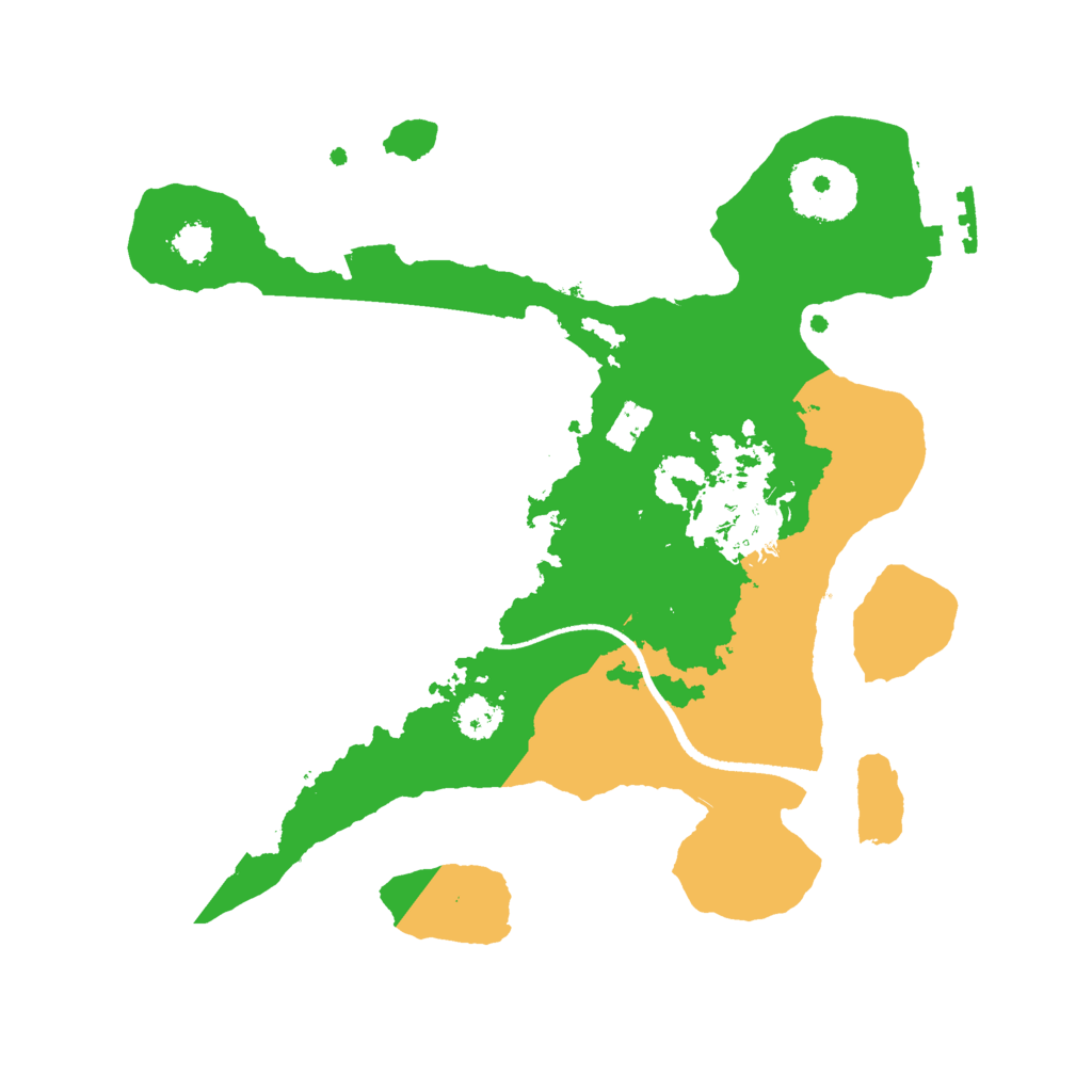 Biome Rust Map: Procedural Map, Size: 2500, Seed: 384366261