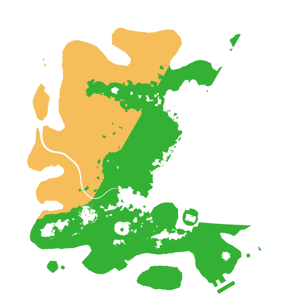 Biome Rust Map: Procedural Map, Size: 3200, Seed: 458955755