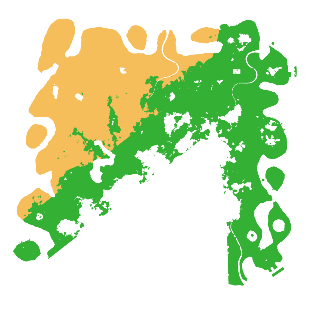 Biome Rust Map: Procedural Map, Size: 4500, Seed: 8892