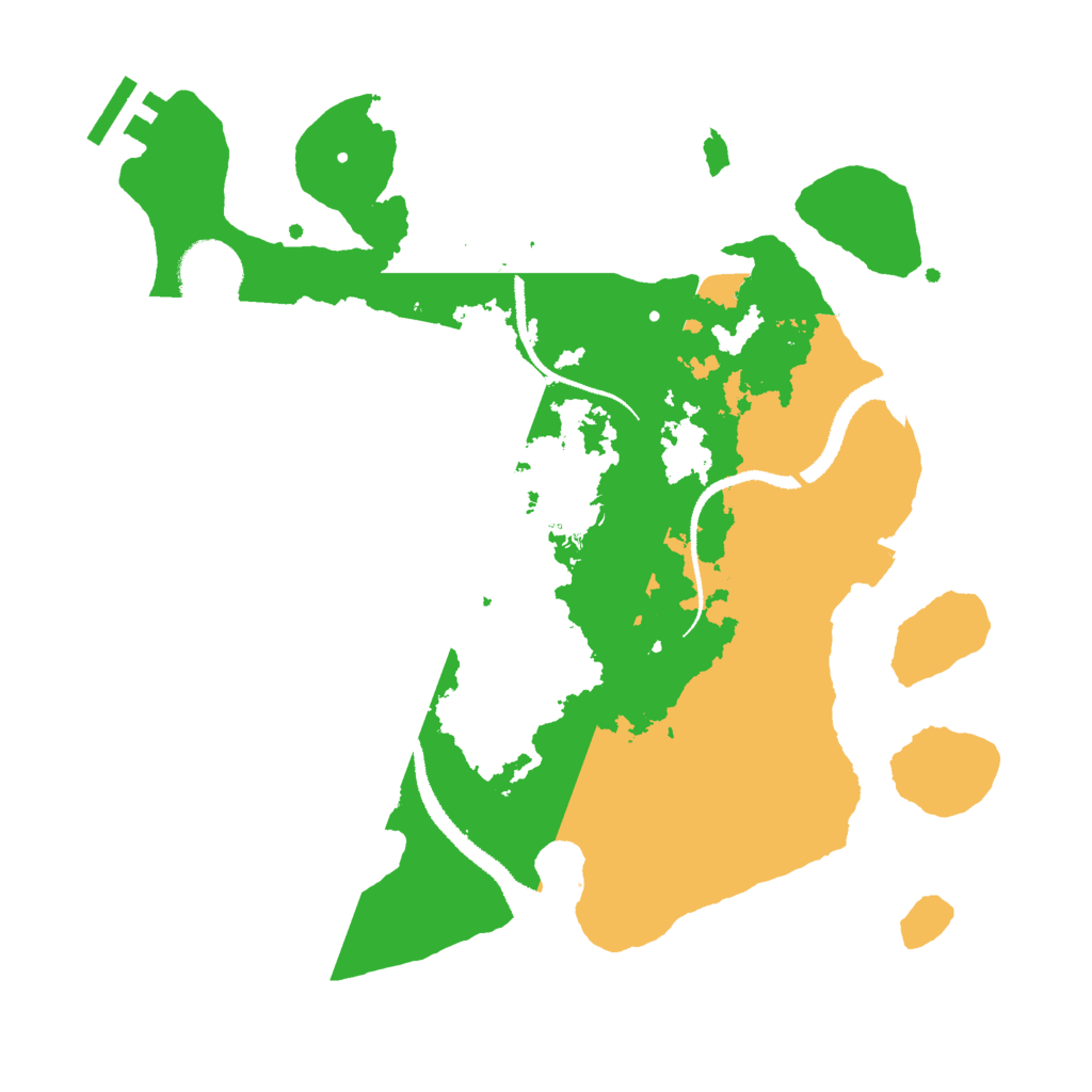 Biome Rust Map: Procedural Map, Size: 3000, Seed: 51987