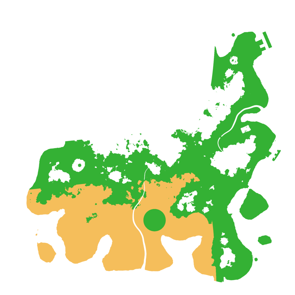 Biome Rust Map: Procedural Map, Size: 3500, Seed: 1852